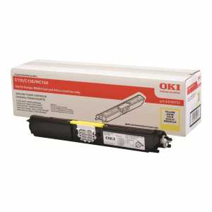 OKI Color Toner C110, C130, MC160, 44250721, Yellow, Kapazität: ca. 2.500 Seiten - 0