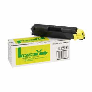 Kyocera Color Toner TK-590Y, Yellow, 1T02KVANL0, Kapazität: ca. 5.000 Seiten - 0