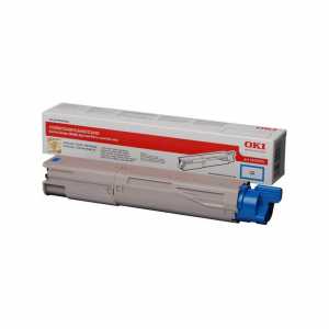 OKI Color Toner C3300, C3400, C3450, C3600, 43459331, Cyan, Kapazität: ca. 2.500 Seiten - 0