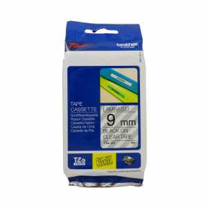Brother P-touch Schriftbandkassette TZe-121, 9 mm x 8 m, laminiert, schwarz auf transparent - 0