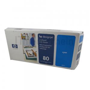 HP Druckkopf & Reiniger Nr. 80 Cyan C4821A für Designjet 1000 2008-2013 - 0