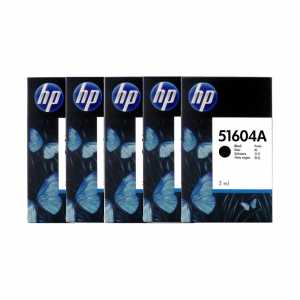 5 x HP Druckerpatronen 51604A Schwarz, Kapazität: je 3 ml, 2020 - 0