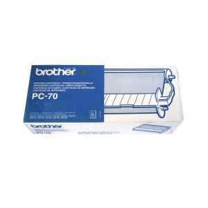 Brother Farbband-Kassette FAX-T72, T74, T76, T82, T84, T86, PC-70, Kapazität: ca. 140 Seiten - 0