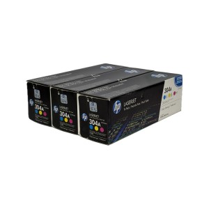 HP Color Toner 304A 3er-Pack, CF372AM, Cyan, Magenta, Yellow, Kapazität: 3 x ca. 2.800 Seiten - 0