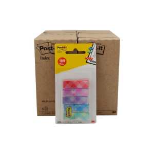 24 x 100 Post-it INDEX Haftstreifen Indexstreifen 11,9 x 43,2 mm Gingham-Collection - 1
