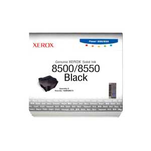 Xerox Festtinte / Solid Ink Phaser 8500, 8550, 108R00672, Black, Kapazität: 6 x ca. 1.000 Seiten - 0