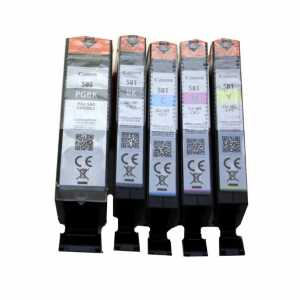 5 Canon Druckerpatronen Multipack CLI-580/581, BK, C, M, Y, PGBK, 2078C005 - 0