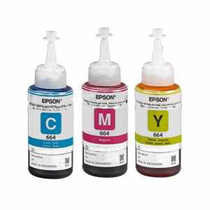 3 x Epson Druckertinten 664 CMY T6642 T6643 T6644, Kapazität: 3x 70 ml, 2020-2024 - 0