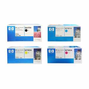 HP Color Toner Set 501A Black + 503A Color Q6470A Q7581A Q7582A Q7583A - 0