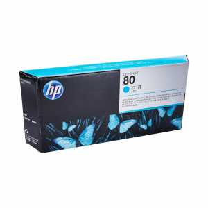HP Druckkopf + Reiniger Nr. 80, Cyan, C4821A, Designjet 1050 Series OVP - 0