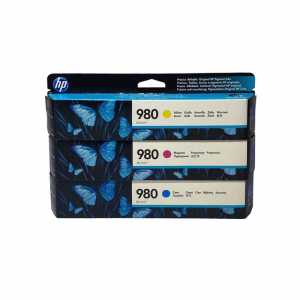 HP Druckerpatronen Set Nr. 980 D8J07A, D8J08A, D8J09A OfficeJet X555, X58 2020-2022 - 0