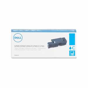 Dell Toner 1250, 1350, 1355, C1760, C1765, C5GC3, 593-11141, Cyan, Kapazität: ca. 1.400 Seiten - 0
