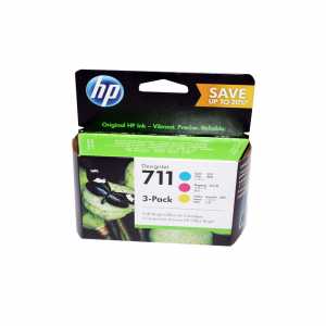 HP Druckerpatronen Nr. 711 (3-farbig) P2V32A 3 x 29ml DesignJet T120, T520 2021-2024 - 0