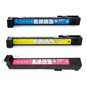 3 x HP Toner 824A Cyan Yellow Magenta, CB381A CB382A CB383A, je ca. 21.000 Seiten (Umpackware) - 0