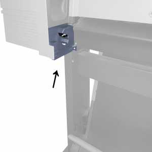 HP C7770-60162 Back Platen Spindel-Halterung, Spindelaufnahme hinten rechts, Designjet 500/800 Serie - 3