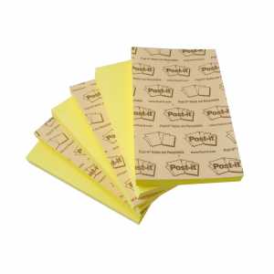 6 Blöcke Post-it 655 Notes Haftnotizen Gelb 76 x 127 mm, 100 Blatt, lose - 0