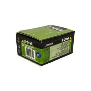 Lexmark Color Toner CX410, CX510, 80C2HYE, 802HYE, Yellow, Kapazität: ca. 3.000 Seiten - 1