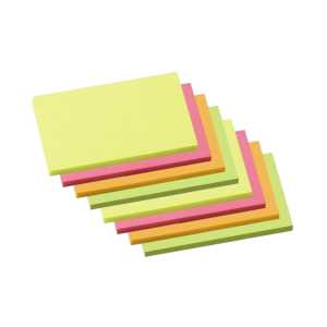 8 Blöcke Soennecken 5835 Haftnotizen neonfarben 125 x 75 mm, 100 Blatt - 0