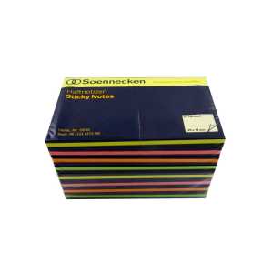 8 Blöcke Soennecken 5835 Haftnotizen neonfarben 125 x 75 mm, 100 Blatt - 1
