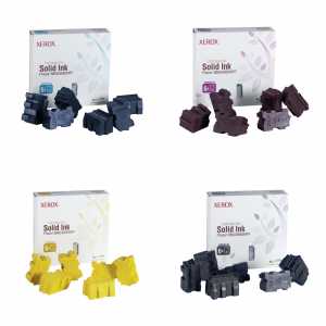 4 x Xerox Festtinte / Solid Ink Phaser 8860 8860MFP, 108R00746 108R00747 108R00748 108R00749 - 0