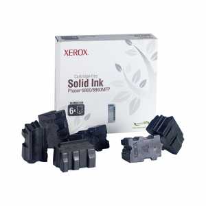 Xerox Festtinte / Solid Ink Phaser 8860, 8860MFP, 108R00749, Black, 6er-Pack - 0