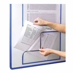 Ultradex 888807 Infotasche A5, magnetisch, 225 x 163 mm, blau, 5 Stück - 1