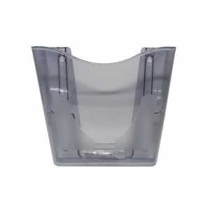 3x Deflecto 210 Wandprospekthalter A4 hoch, klar, Farbe: smoke - 0