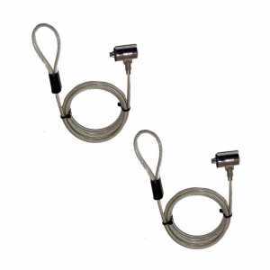 2er Pack Laptopschloss Notebook-Lock, 1,80m Stahlkabel, 4,2 mm dick (mk) - 1