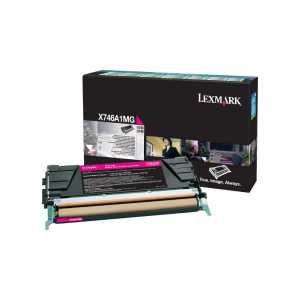 Lexmark Color Toner X746, X748, X746A1MG, Magenta, Kapazität: ca. 7.000 Seiten - 0