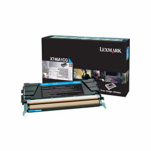 Lexmark Color Toner X746, X748, X746A1CG, Cyan, Kapazität: ca. 7.000 Seiten - 0