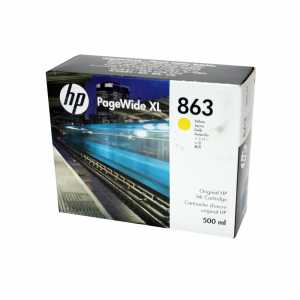 HP Druckerpatrone Nr. 863 Yellow, F9K39A, PageWide XL 3920, Kapazität: 500 ml, 2022-2024 - 0