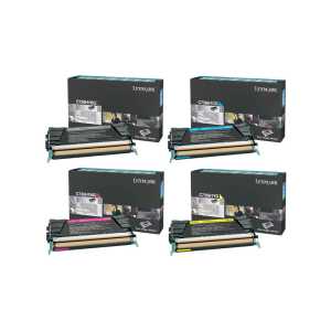 Lexmark Toner Set C736H1KG, C736H1CG, C736H1MG, C736H1YG, Black, Cyan, Magenta, Yellow - 0