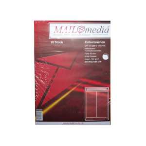 3 x 10 Stück Mailmedia Faltentaschen E4 280x400mm, 40mm Falte braun o.F. 150g/m², Haftklebung - 0