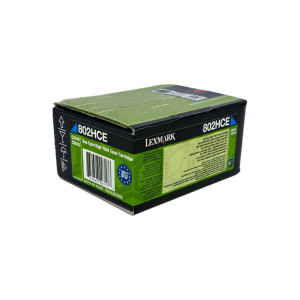 Lexmark Color Toner CX410, CX510, 80C2HCE, 802HCE, Cyan, Kapazität: ca. 3.000 Seiten - 0
