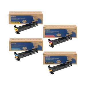 4 x Epson Toner AcuLaser CX28, S050490, S050491, S050492, S050493 - 0