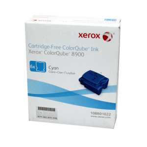 Xerox Festtinte / Solid Ink ColorQube 8900, 108R01022, Cyan, 6er-Pack - 0