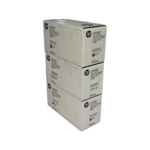 3 x HP Toner 504A Cyan Yellow Magenta, CE251A CE252A CE253A, Kapazität: je ca. 7.000 Seiten - 1