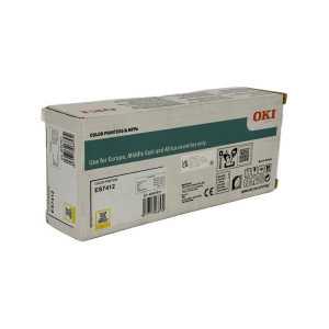 OKI Color Toner ES7412, 46507621, Yellow, Kapazität: ca. 11.500 Seiten - 0