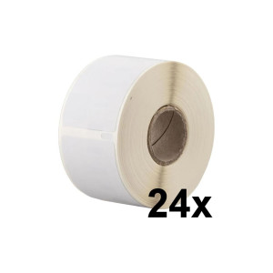 24 Rollen DYMO Labelwriter große Adressetiketten 36 x 89 mm, weiß, 260 Stück je Rolle - 1