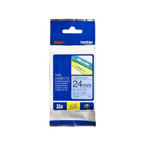 Brother P-touch Schriftbandkassette TZe-551, 24 mm x 8 m, laminiert, schwarz auf blau - 0