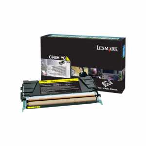 Lexmark Color Toner C748, C748H1YG, Yellow, Kapazität: ca. 10.000 Seiten - 0