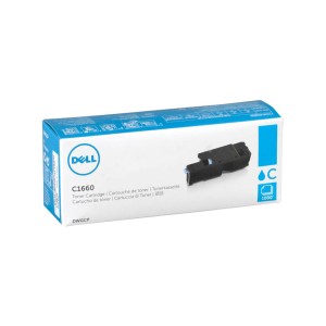 Dell Color Toner C1660w, DWGCP, 593-11129, Cyan, Kapazität: ca. 1.000 Seiten - 0