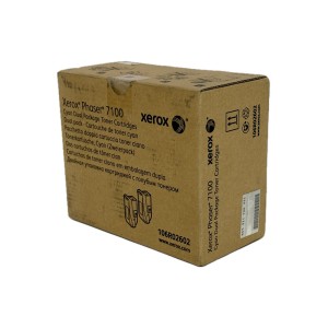 Xerox Color Toner Phaser 7100, 106R02602, Cyan, 2er-Pack, Kapazität: 2 x ca. 4.500 Seiten - 0