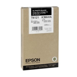Epson Druckerpatrone T6121 Photo Black, C13T612100,  ICBK41A Kapazität: 220 ml, 2019 - 0