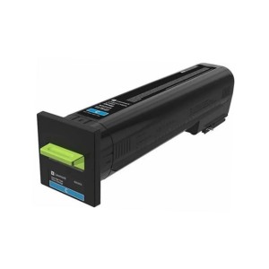 Lexmark Toner CX820, CX825, CX860, 82K2HCE, Cyan, Kapazität: ca. 17.000 Seiten (Umpackware) - 0