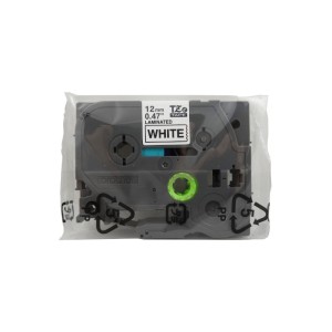 Brother P-touch Schriftbandkassette TZe-231, 12 mm x 8 m, laminiert, schwarz auf weiß - 0