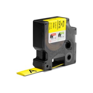 DYMO Rhino Industrie-Heißschrumpfschlauch 18058, 19 mm x 1,5 m, schwarz auf gelb - 1