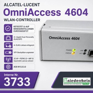 Alcatel-Lucent OmniAccess 4604 WLAN-Switch/Controller, 4x 1000BASE-X oder 4x SFP - 1