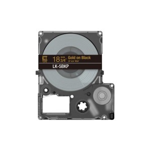 Epson LabelWorks Beschriftungsband LK-5BKP, C53S672095, 18 mm x 9 m, gold auf schwarz - 1