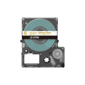 Epson LabelWorks Beschriftungsband LK-6TKN, C53S672098, 24 mm x 9 m, gold auf transparent - 1